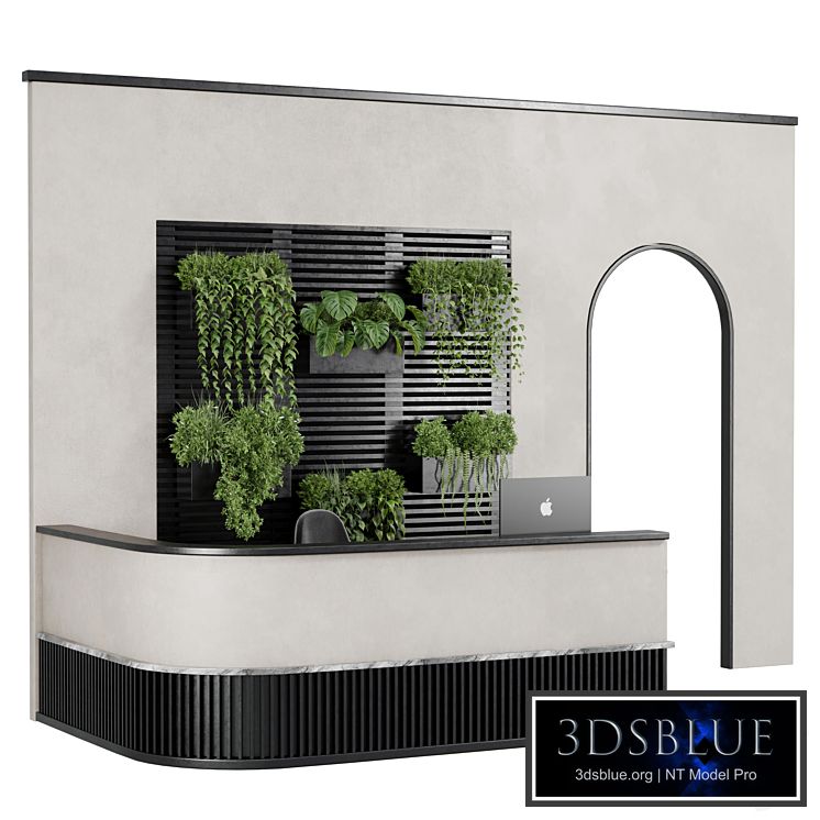 Reception Desk and Wall plant - office furniture 10
