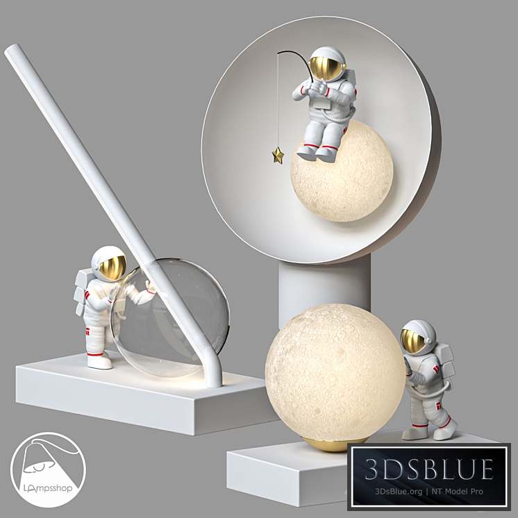 LampsShop.com NL5194 Table Lamp Astronaut mini Lamp