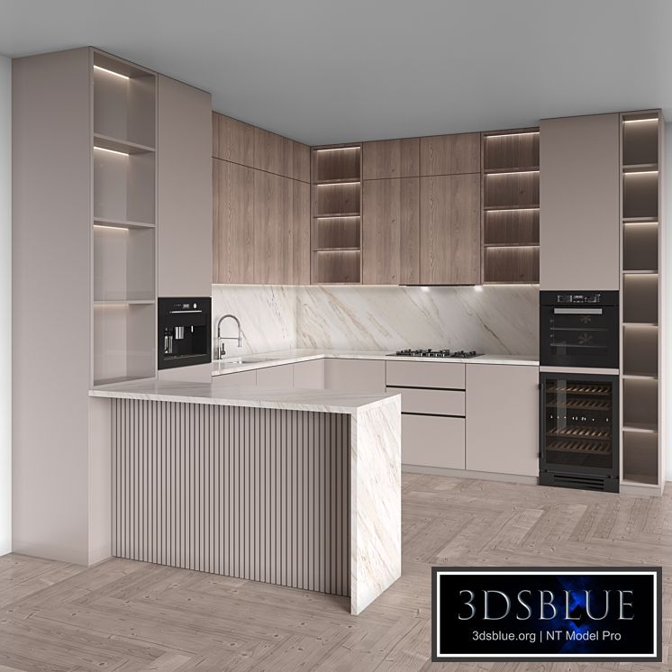 Kitchen Modern 111 (Corner Kitchen)