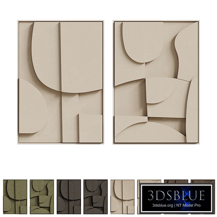 Duo Decor Sculpture Pictures Blanche Archi