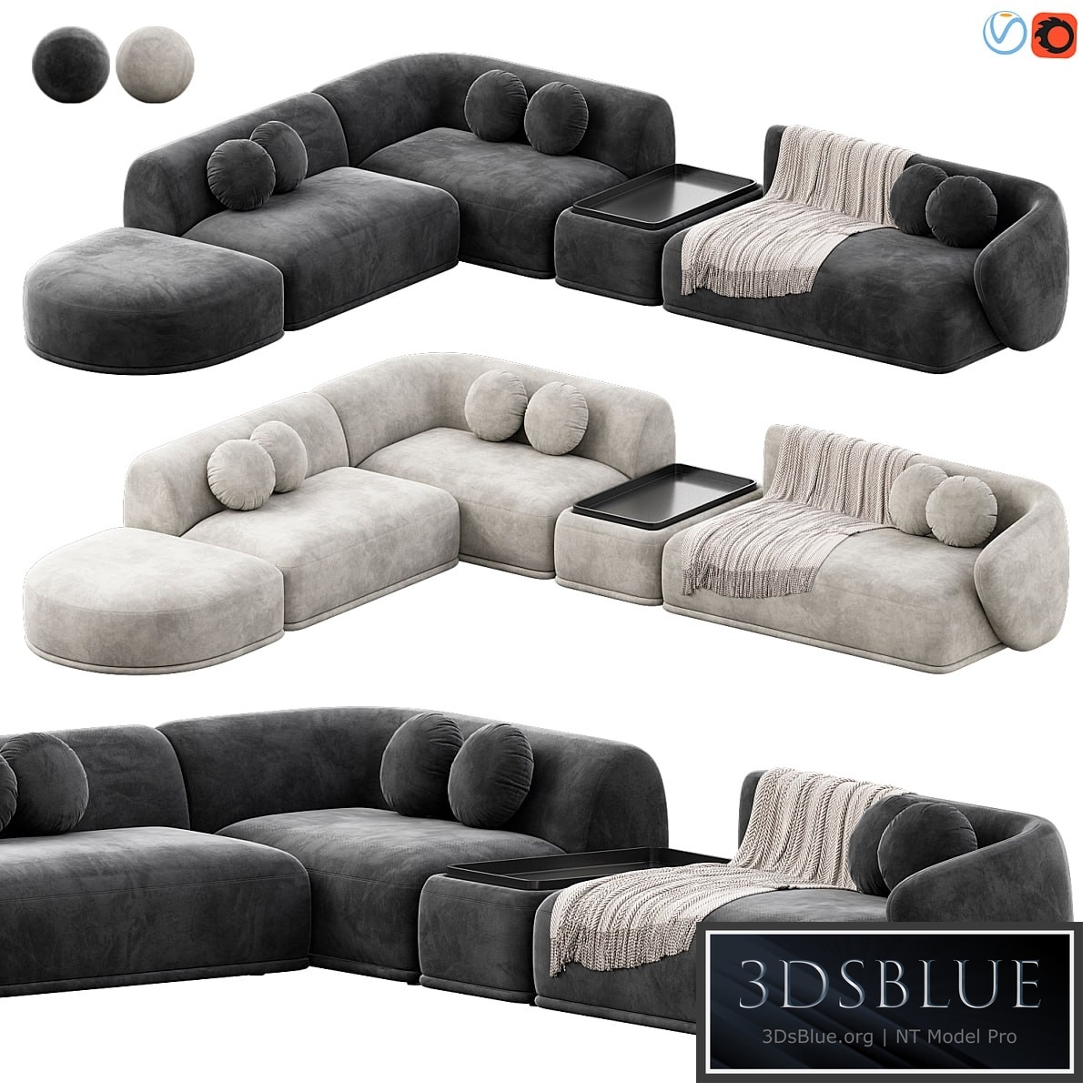 Rene Sofa by Meridiani