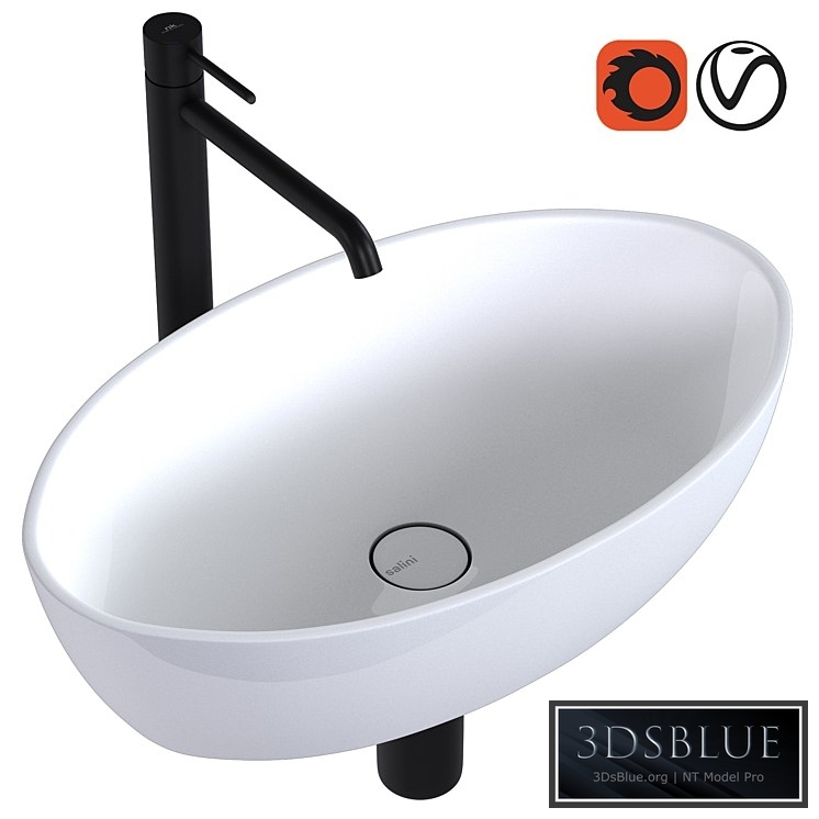 Sink Salini Alda 01 & faucet Noken Round by Porcelanosa