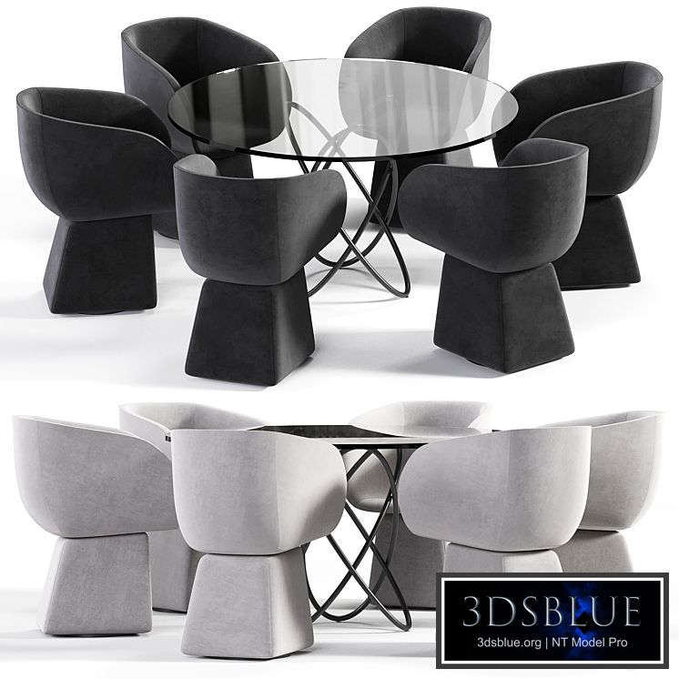 Armada chair and Molecular Black Table