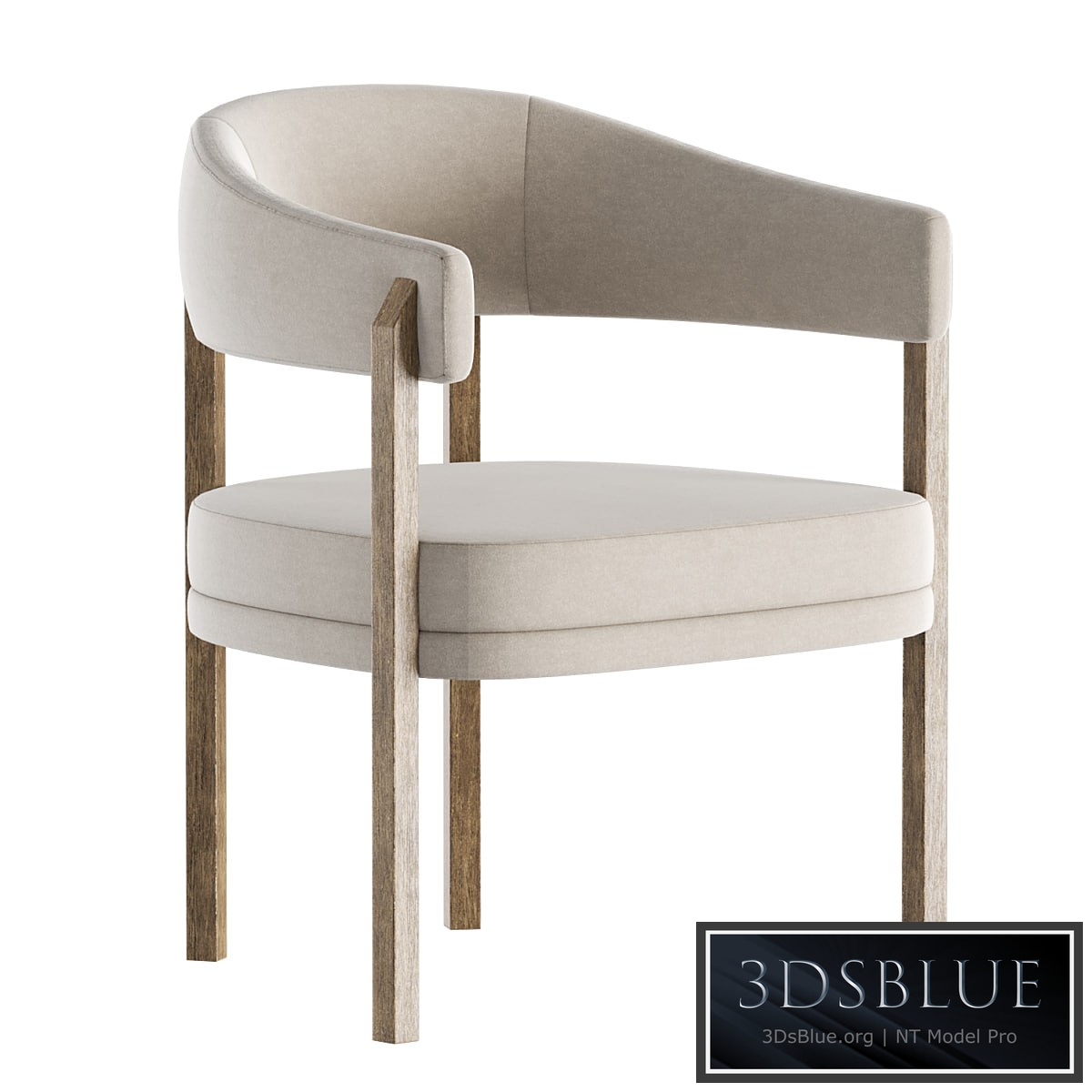 Barrel Dining Chair in Grizzly Taupe