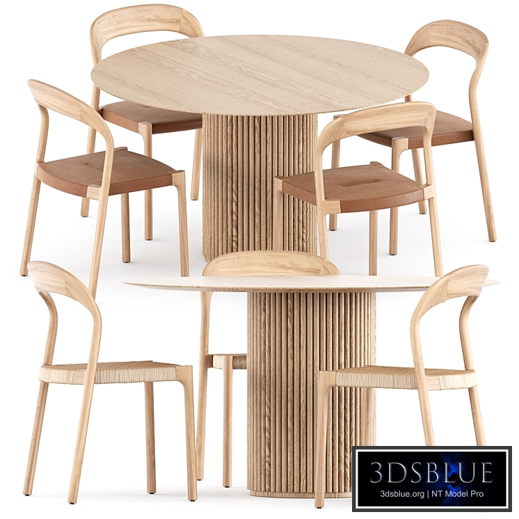 Ticino chairs by Living Divani and Palais Royal table by Asplund