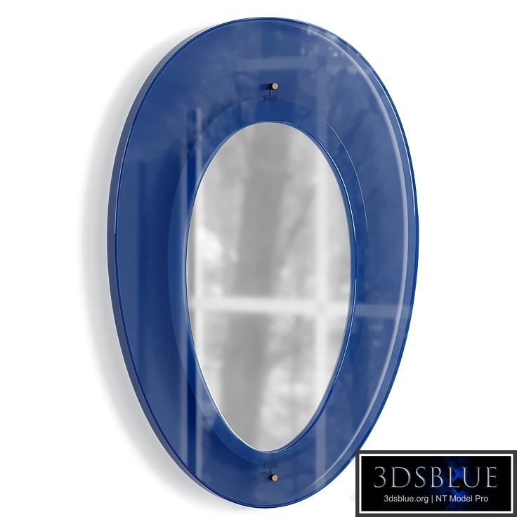 Ovoid Mirror by Max Ingrand for Fontana Arte