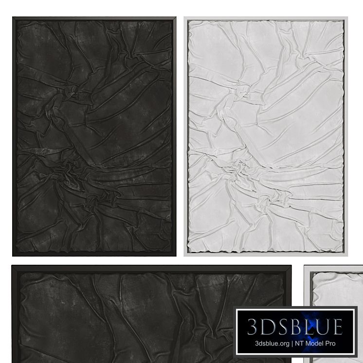 Set of relief paintings