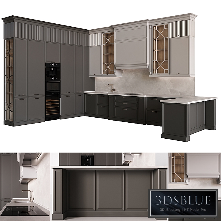 Neoclassical kitchen 28