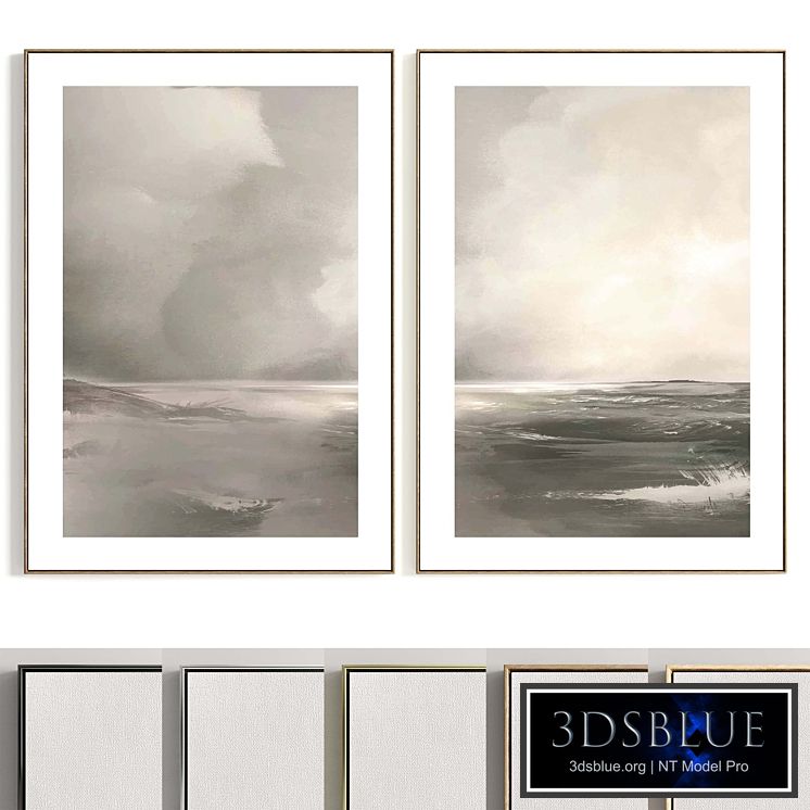 Plaster Two Photo Frame T-394