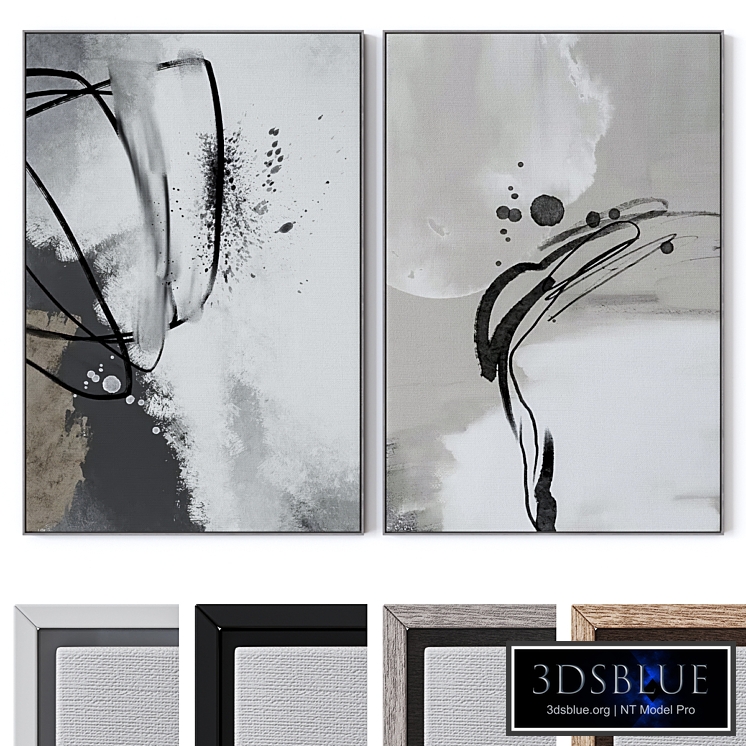 Set of large wall paintings 2461