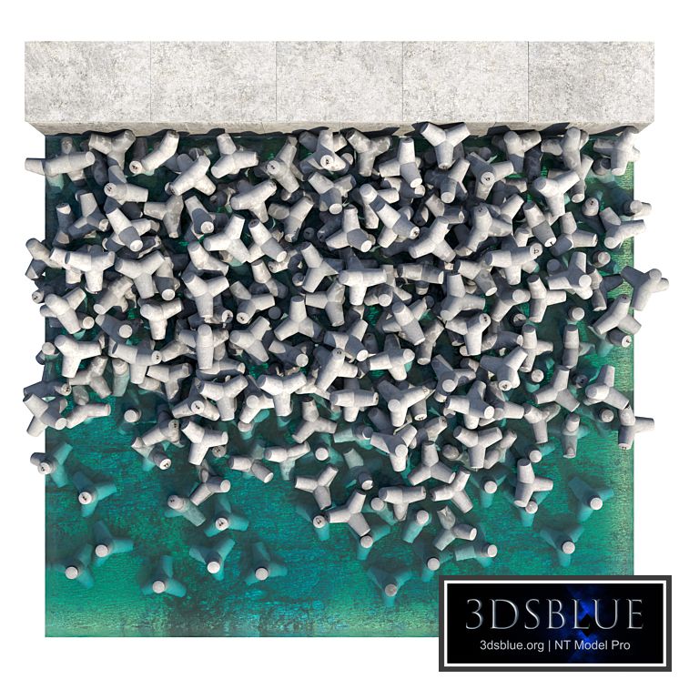 Fragment of the coast protection structure