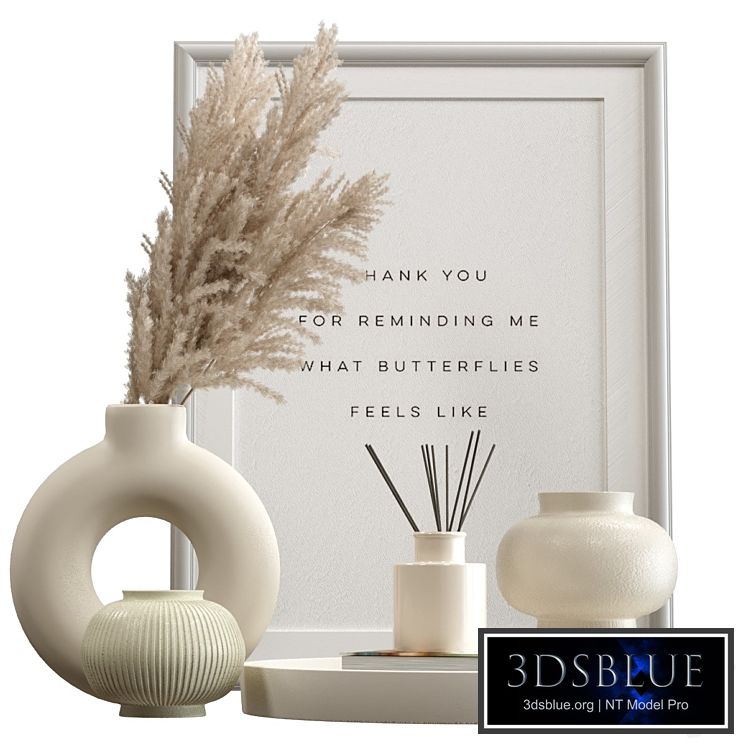 Decorative set of pampas