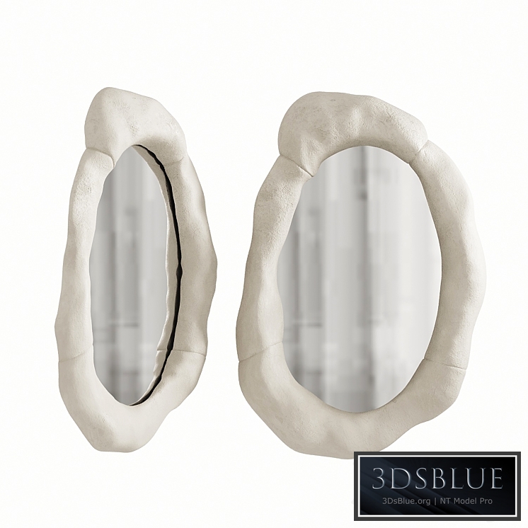 Mirror in a ceramic frame. O.Garicova