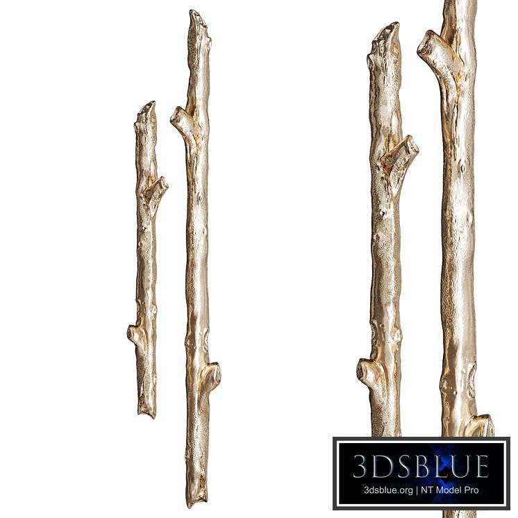 Door Pull in branch shape