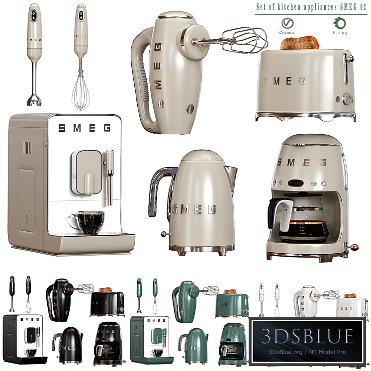 Set of kitchen appliances SMEG 02