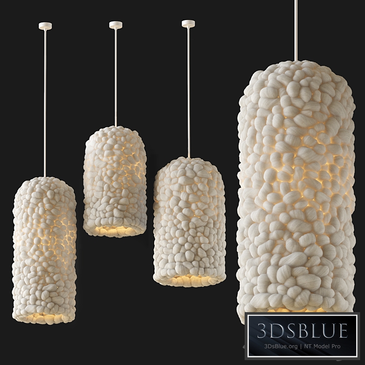 Elongated lamp by Helen Loom