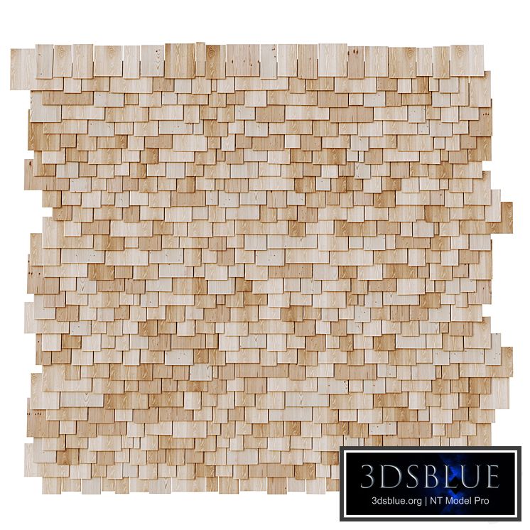 Wooden roof tiles seamless pattern_1
