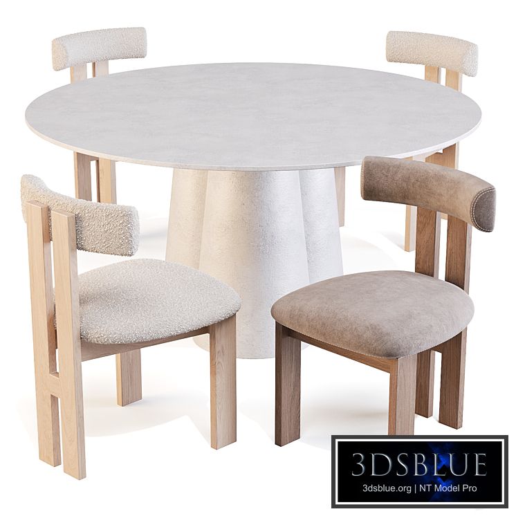 Dining Set: Crate and Barrel (Davenport Table and Ceremonie Chairs)