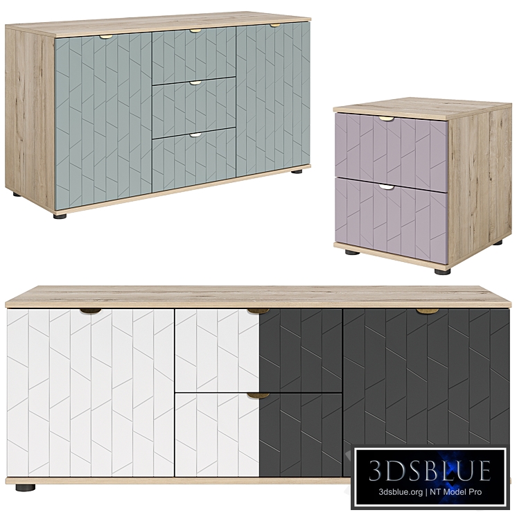 Bedside tables Mont Blanc Angle from divan.ru