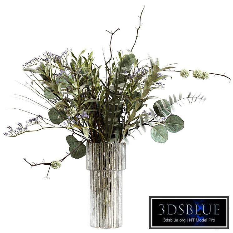 Bouquet of greenery, branches, eucalyptus and olive