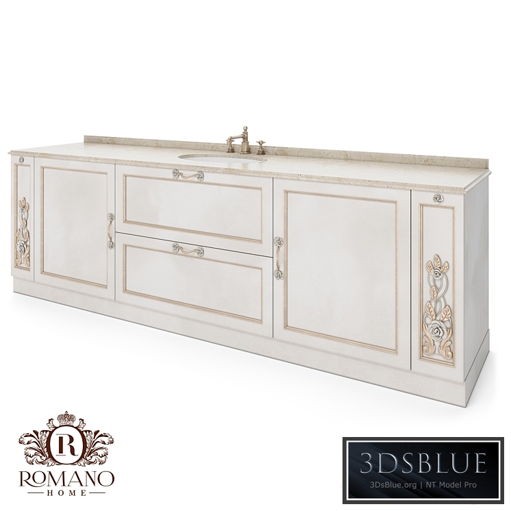 (OM) Bathroom Vanity Nicole Light Romano Home