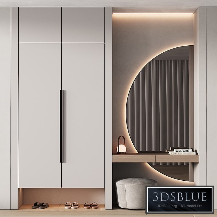 245 hallway zone 07 half round mirror 01