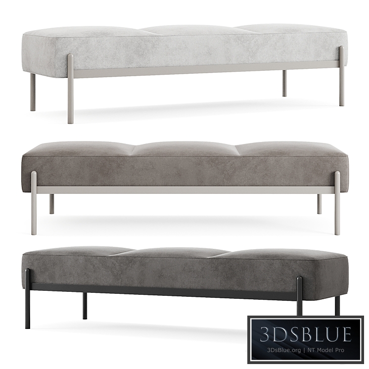 47° - 3° ÉTEL Bench by ARCHIPÉLAGO