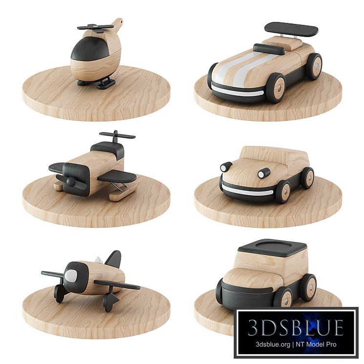 Set of wooden toys from S2VICTOR