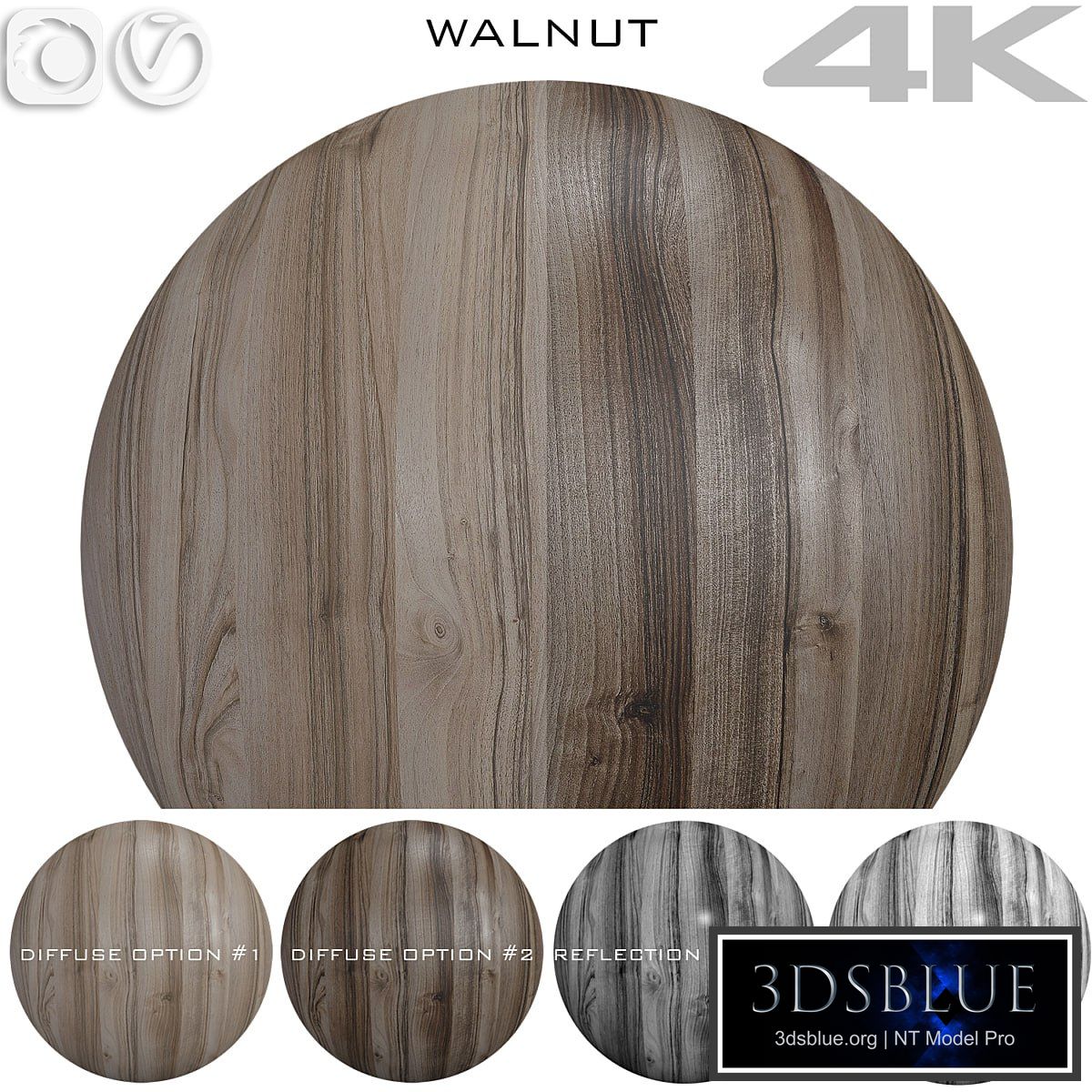 Texture Walnut №6