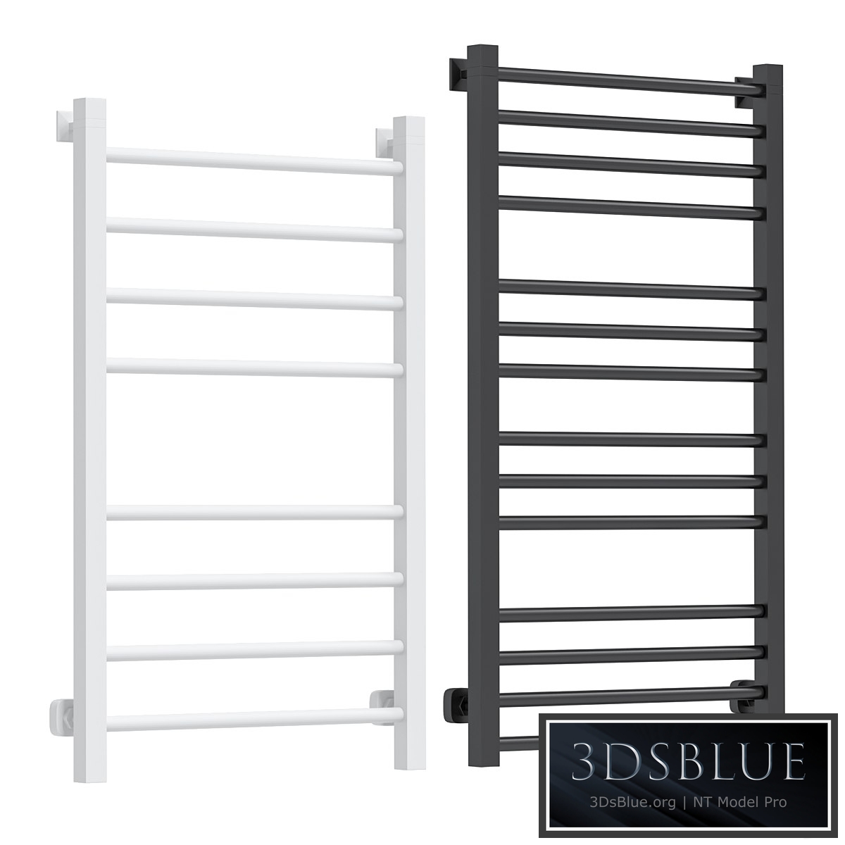 Water heated towel rail Dvin S Plaza 80/50 white
