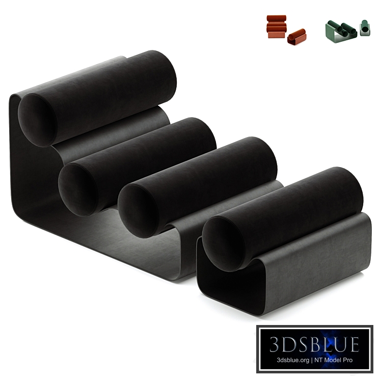 PEPINO METAL CHAIR WITH OTTOMAN BY OWL