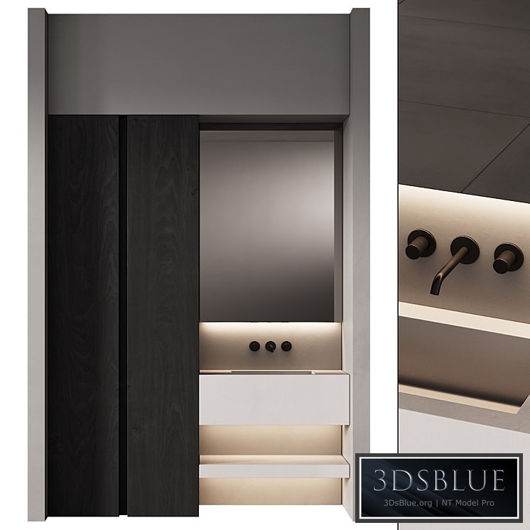 250 bathroom furniture 08 minimal modern LED mirror