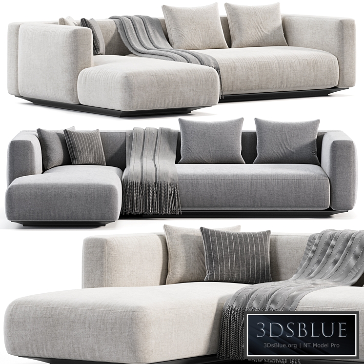 Flexform Grandemare Chaise Longue Sofa