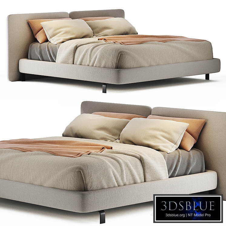 Bed Minotti tatlin cover