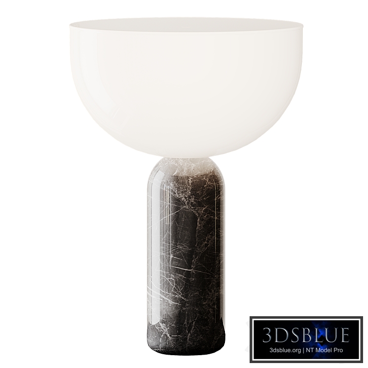 Kizu portable table lamp Gray marble from Muuto