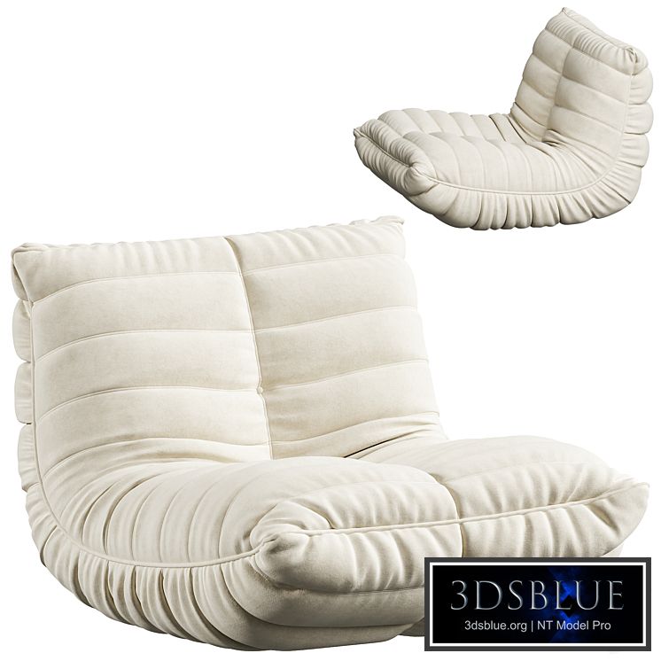 Suede Armless Bean Bag Chair & Lounger by Trule