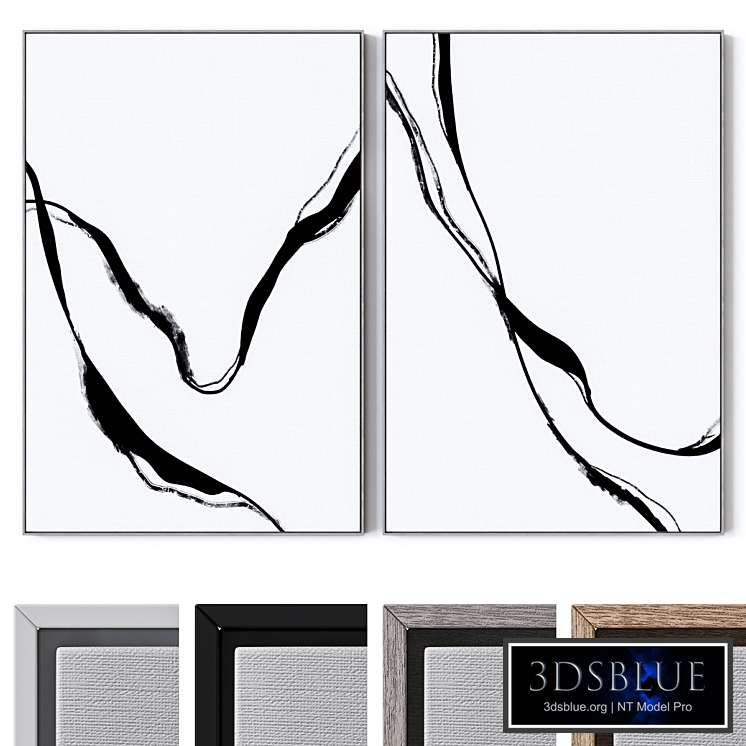 Set of large wall paintings 2467