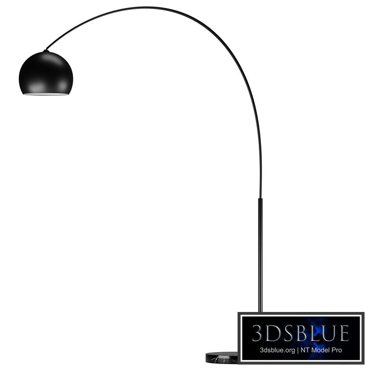 Black floor lamp Crescent