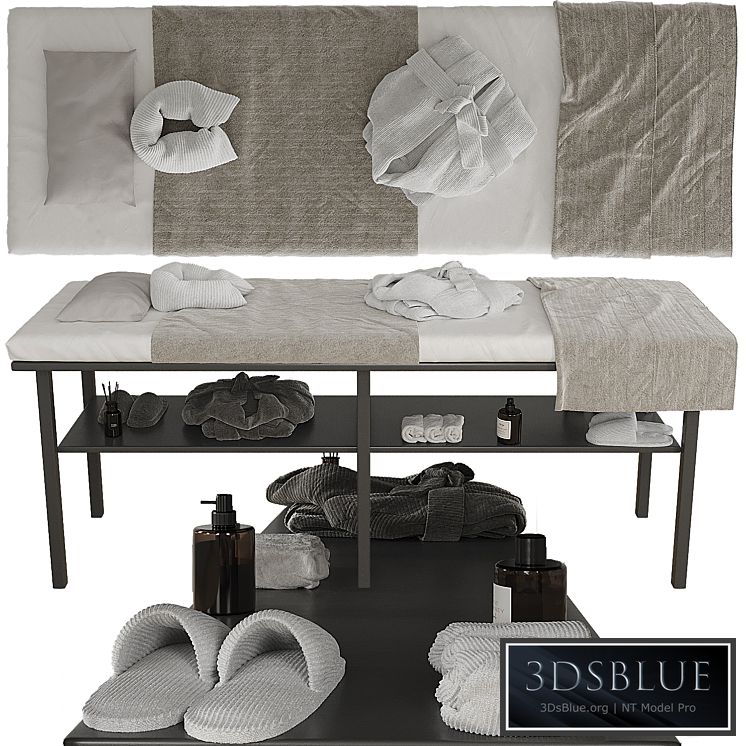 Massage table with decor 2