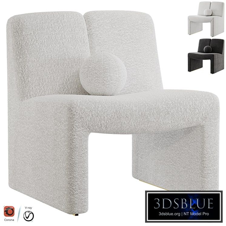 EICHHOLTZ CHAIR MACINTOSH BOUCLE CREAM