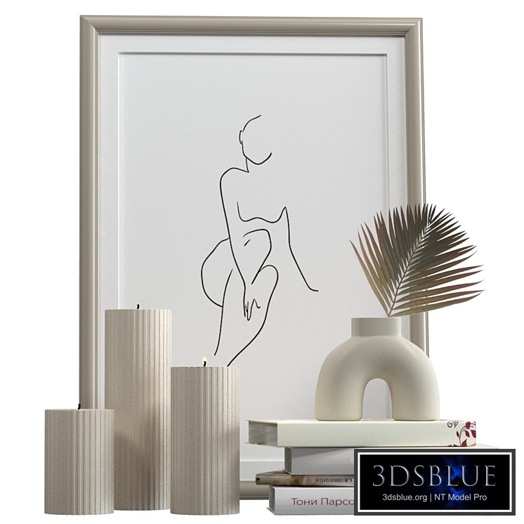 Decorative set with candles