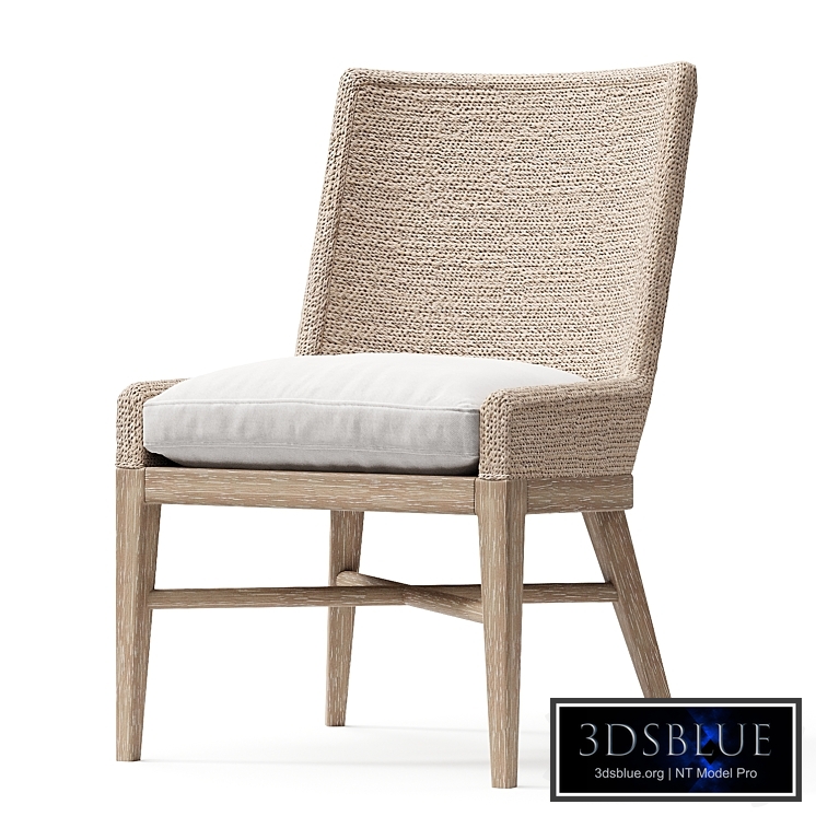 MARISOL SEAGRASS TRACK ARM DINING SIDE CHAIR