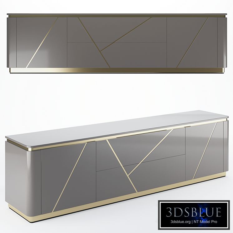 Homary Janice Gray TV Stand