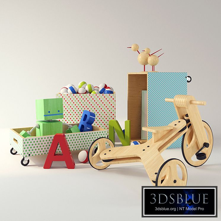 Set of children&#39;s toys