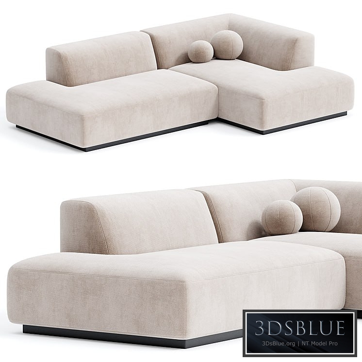 Hoekbank in jaspee stof, Jacopo