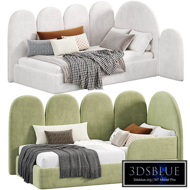 Rhea green Bed by furni