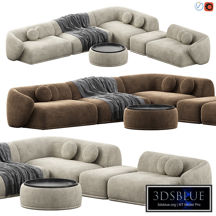 Rene Sofa by Meridiani Set 6