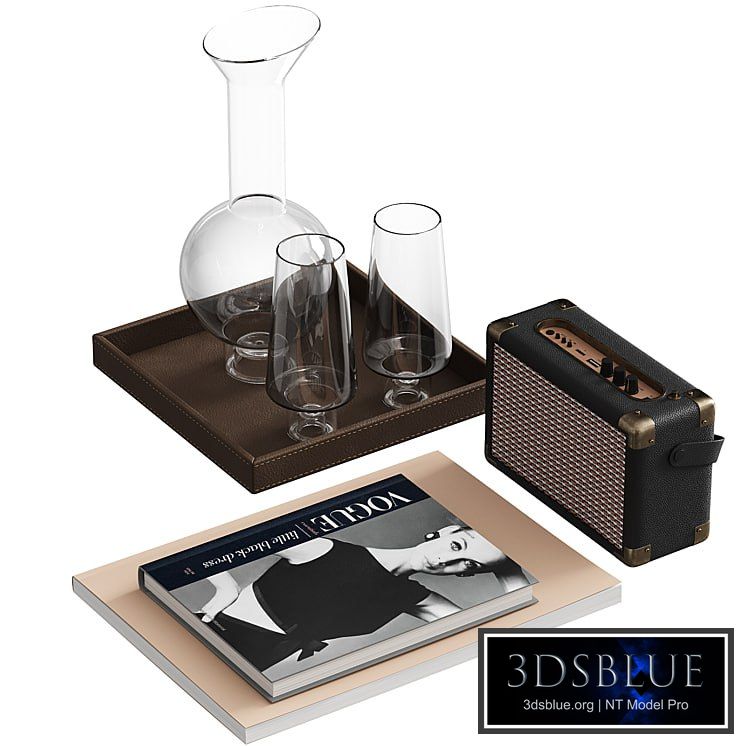 Decorative set in retro style