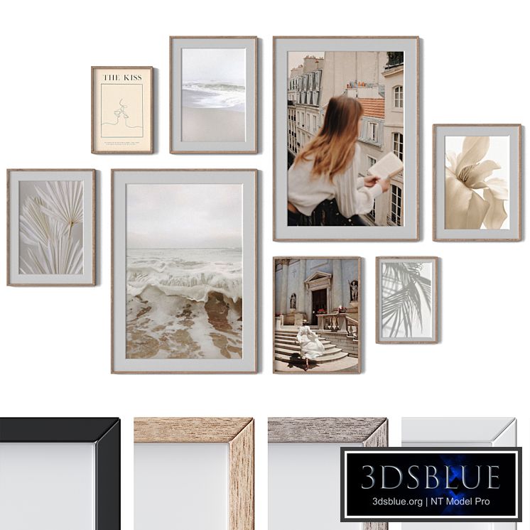 Set of 8 wall paintings 2483