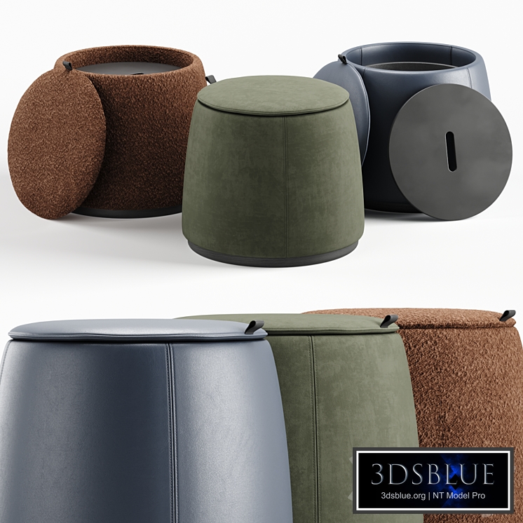 AVERY round poufs - Domkapa vol.2